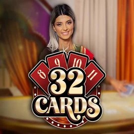 32 Cards online game logo by Ezugi on spinit.eu.com