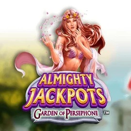 Almighty Jackpots: Garden of Persephone by Novomatic, showcased at spinit.eu.com – game logo