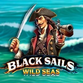 Black Sails Wild Seas slot logo by Infinity Dragon Studios at Spinit Casino