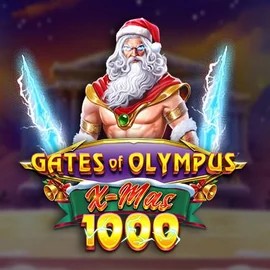 Gates of Olympus Xmas 1000 online game logo by Pragmatic Play on spinit.eu.com