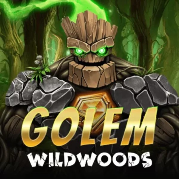 Golem Wildwoods slot logo by BF Games at Spinit Casino