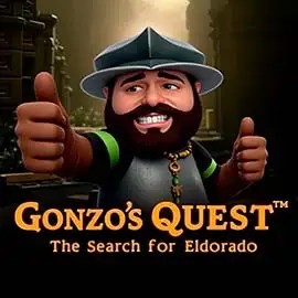 Official Slots logo: Gonzo's Quest by NetEnt at Spinit Casino