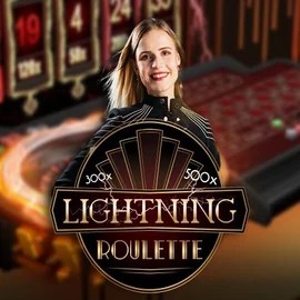 Official Live Casino logo: Lightning Roulette by Evolution at Spinit Casino