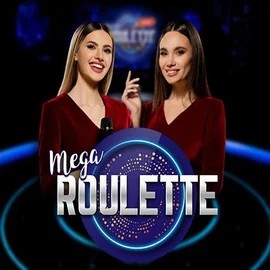 Mega Roulette online game logo by Pragmatic Play on spinit.eu.com