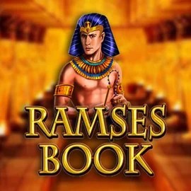 Ramses Book slot logo by Gamomat at Spinit Casino