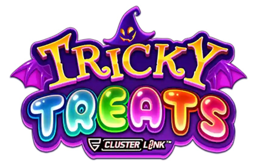 Tricky Treats online game logo by Push Gaming on spinit.eu.com