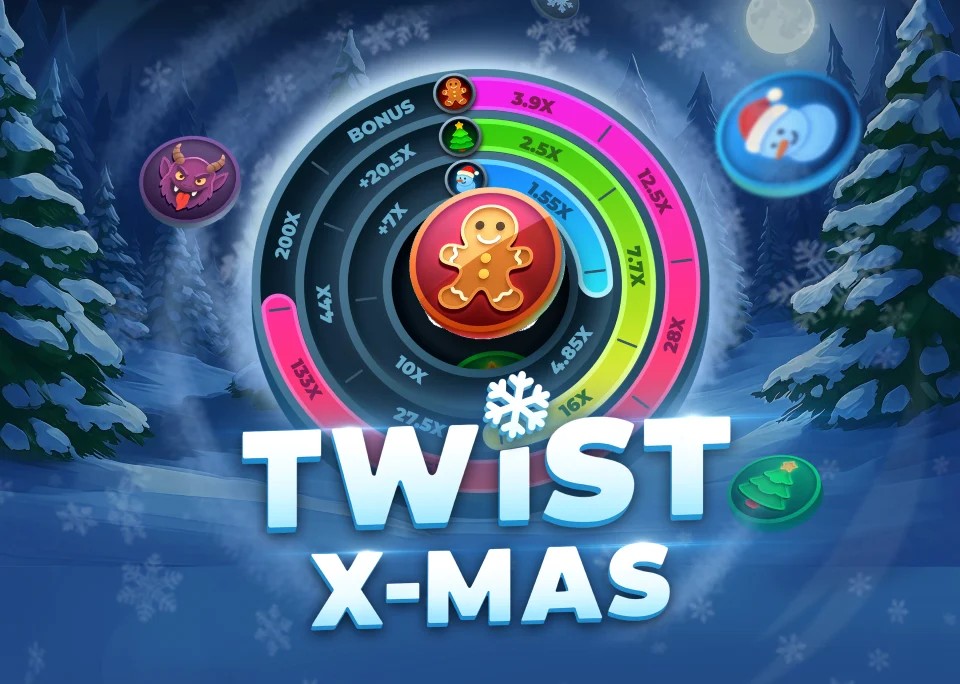 Twist X-mas slot icon by InOut, available at Spinit Casino
